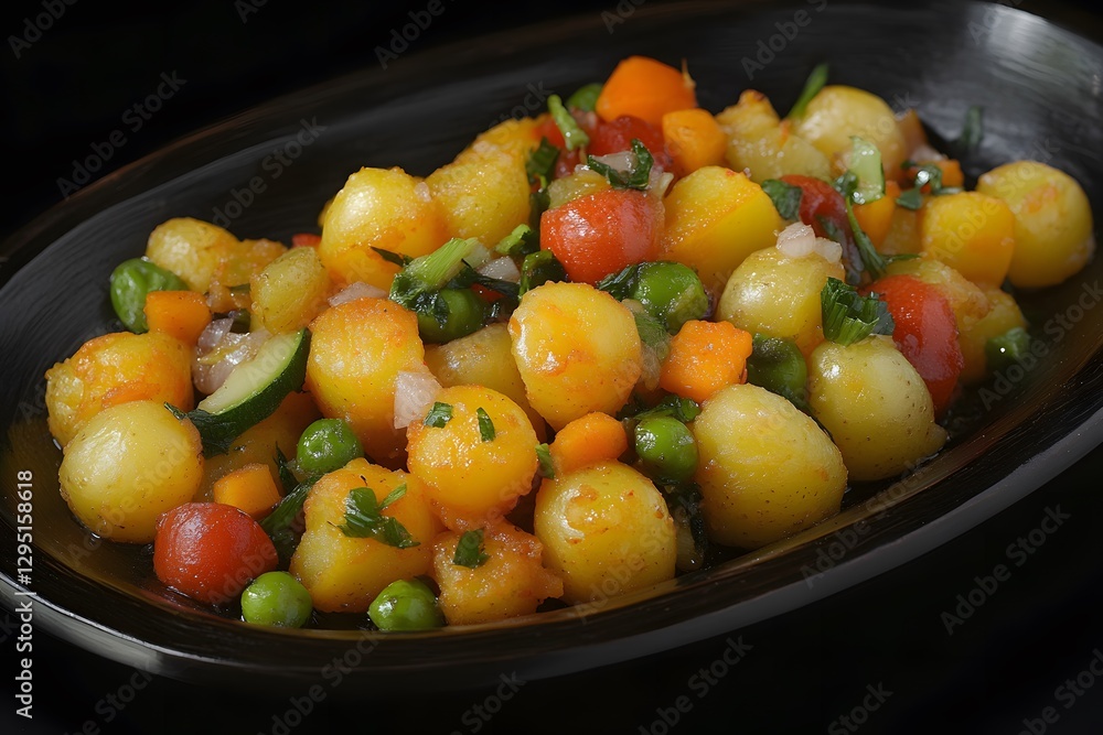 Delicious Roasted Potatoes with Mixed Vegetables Delicious Roasted Potatoes with Mixed Vegetables