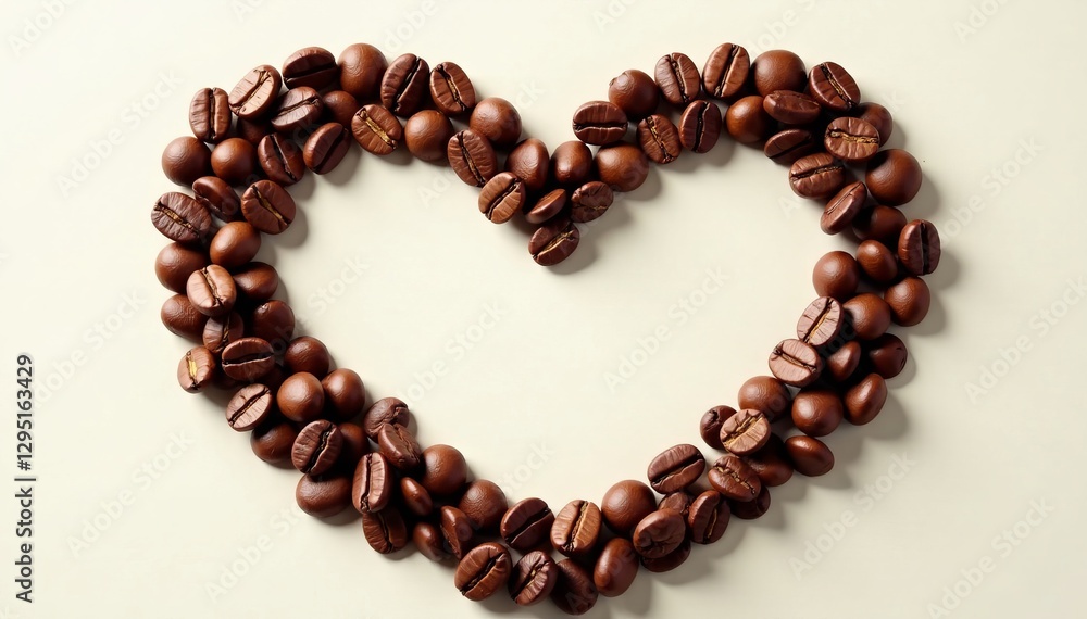 Creative composition of coffee beans forming vector icon shape, graphic, icon, design Creative composition of coffee beans forming vector icon shape, graphic, icon, design