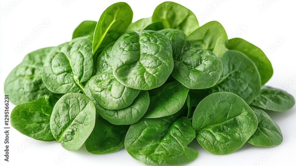 Fototapeta premium green spinach isolated on transparent background