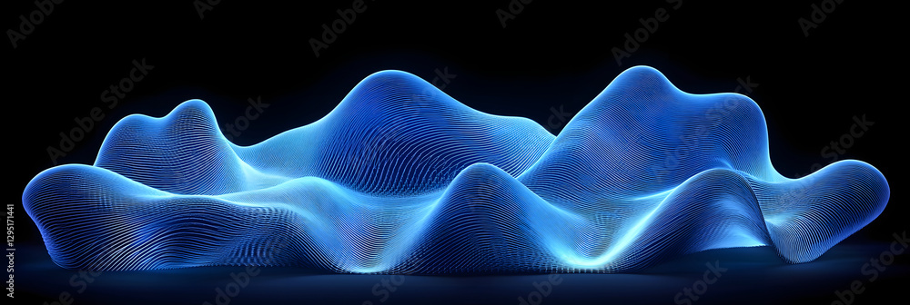 Obraz premium High definition patterns with colorful flowing creativity