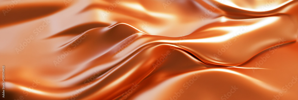 Fototapeta premium Abstract fluid metal splash image