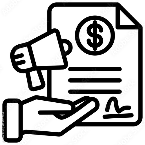 Sponsorship Outline Icon