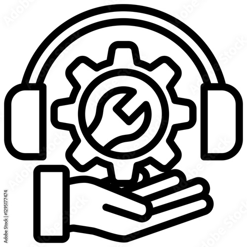 Tech Support Outline Icon