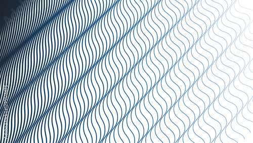 Wallpaper Mural Dark blue wave stripes pattern abstract background Torontodigital.ca