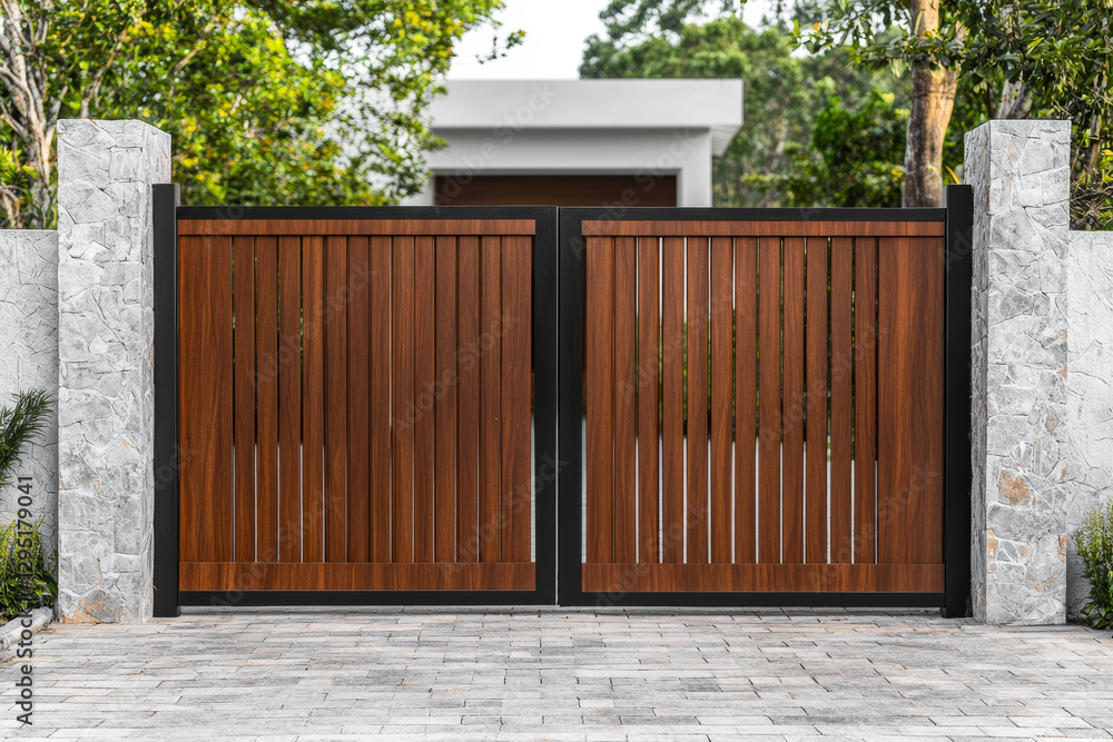 custom made wallpaper toronto digitalWooden gate welcomes visitors to rural home, inviting them to enter peacefully