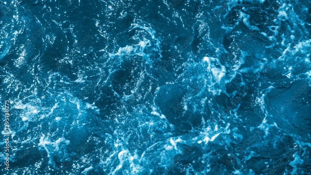 Blue ocean modern Background. Blue sea texture, top view. Water splash aquarium background. Deep, beautiful marine surface. Wavy foamy pool structure. Abstract water ripple. Heaven beach landscape Blue ocean modern Background. Blue sea texture, top view. Water splash aquarium background. Deep, beautiful marine surface. Wavy foamy pool structure. Abstract water ripple. Heaven beach landscape