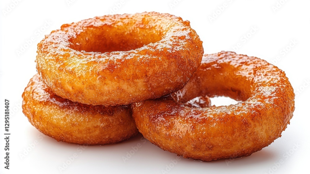 onion rings stacked isolated on transparent background onion rings stacked isolated on transparent background