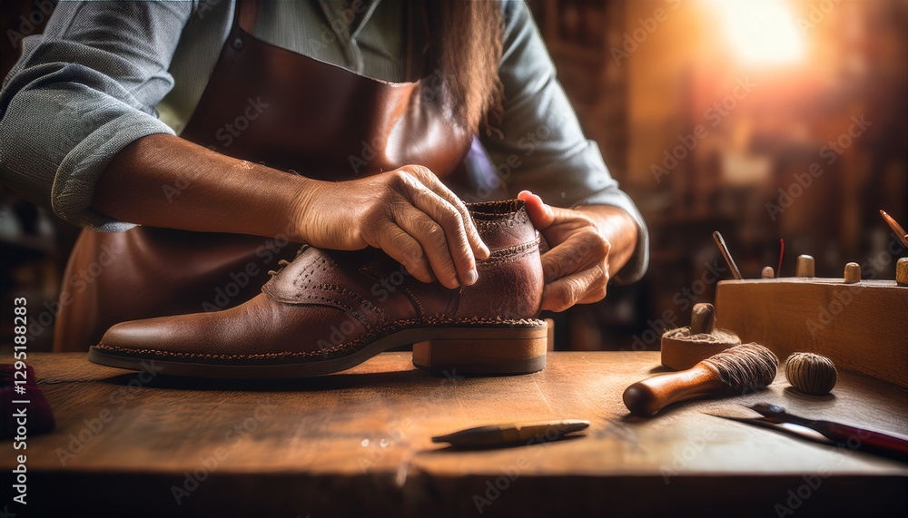 Artisans pour their heart into each pair of shoes. Artisans pour their heart into each pair of shoes.