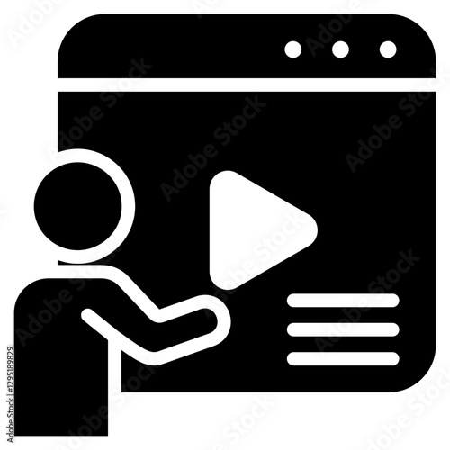 Audience Glyph Icon