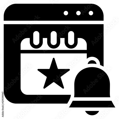 Event App Glyph Icon