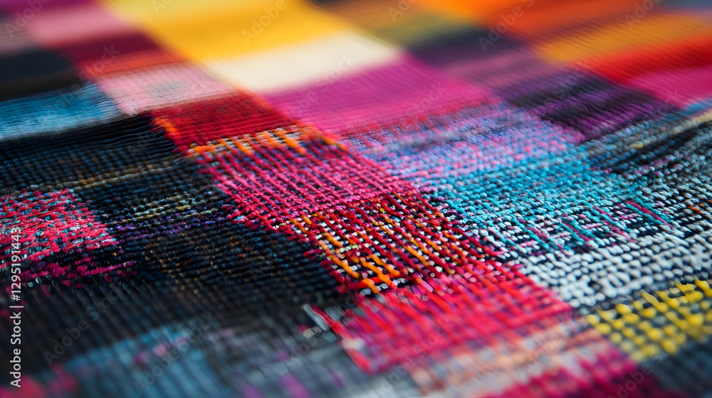 fabric weave with crisscrossing thread structures fabric weave with crisscrossing thread structures