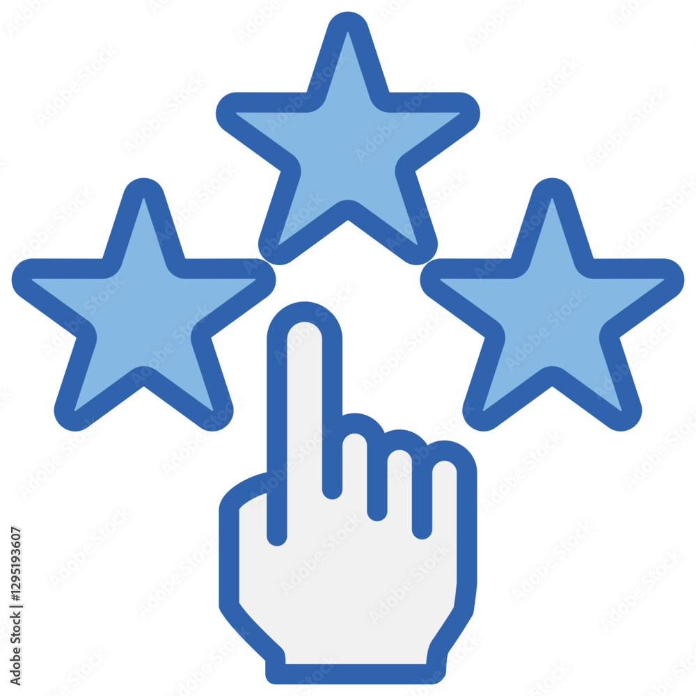 User Experience Blue White Icon User Experience Blue White Icon
