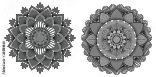 Intricate Mandala Floral Patterns