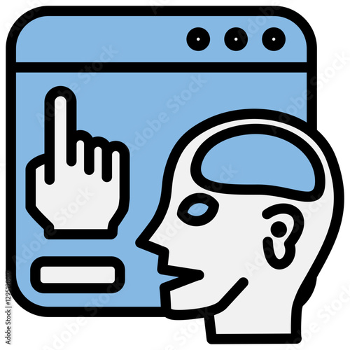 Accessibility Blue Black Icon