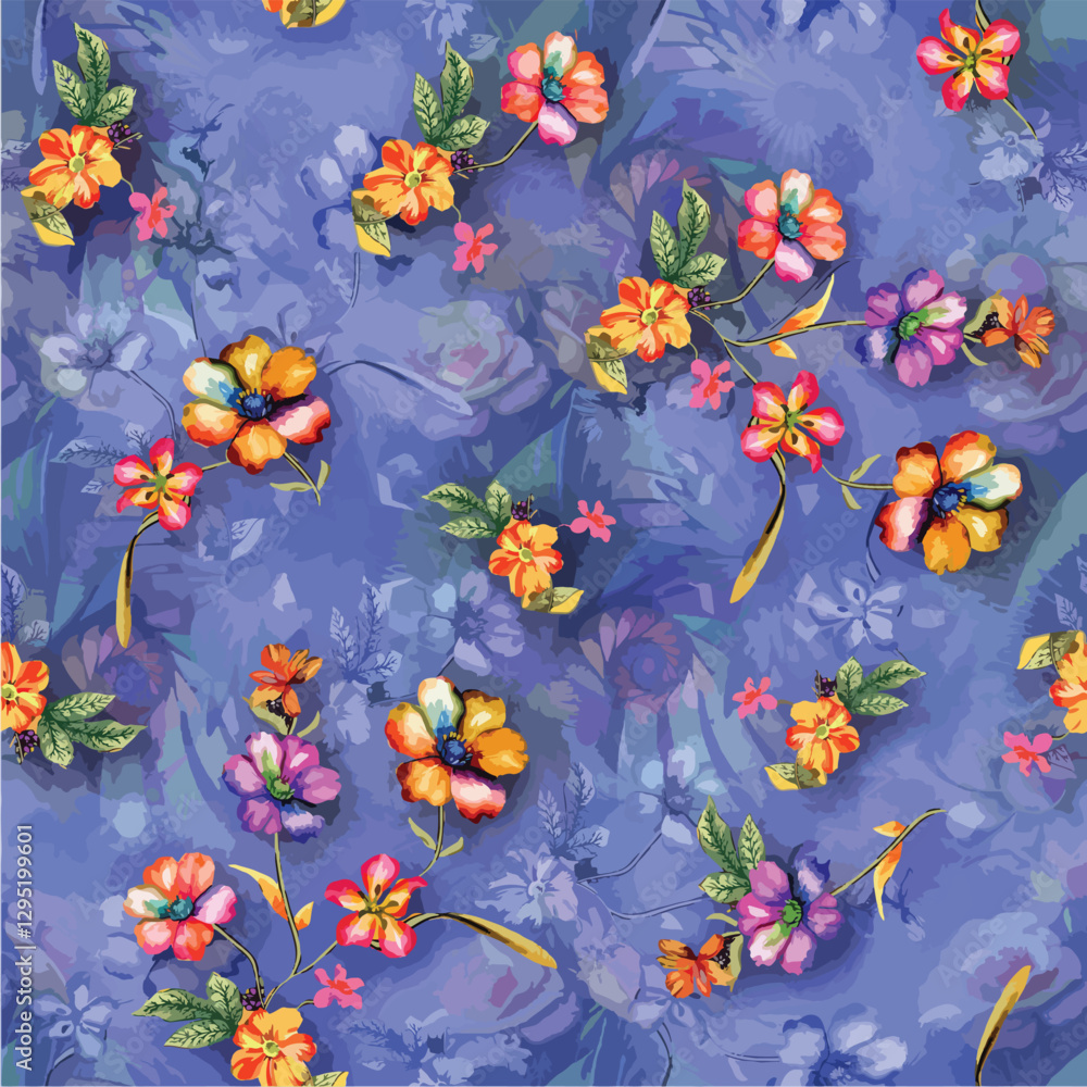 Obraz premium Digital colourful luxuary pattern