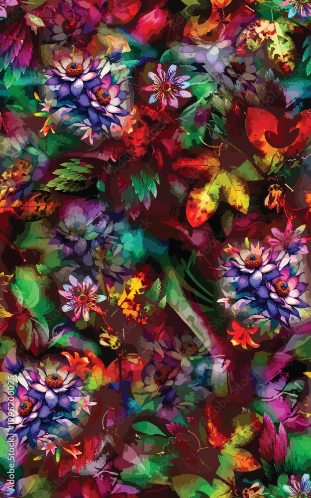 Digital colourful luxuary pattern Digital colourful luxuary pattern
