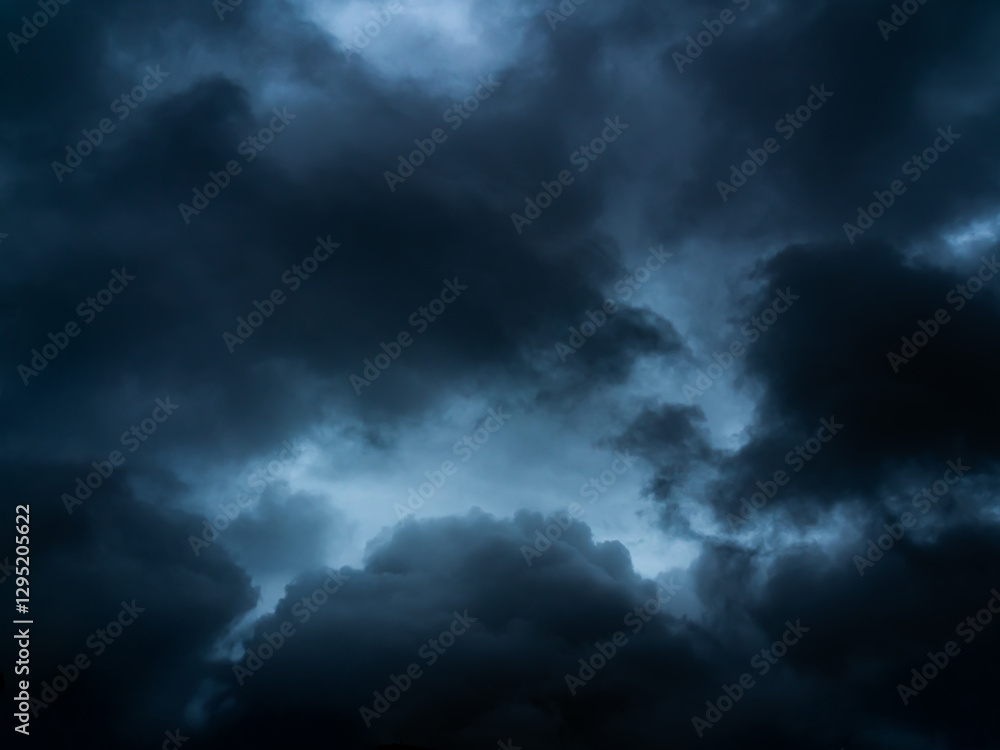 Storm cloud sky dark black background, cloudy rain heaven thunderstorm dramatic grey day. Storm cloud sky dark black background, cloudy rain heaven thunderstorm dramatic grey day.