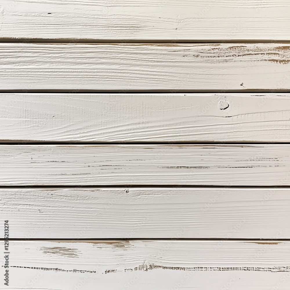 Textured white wooden planks with linear grain details for rustic design backgrounds Textured white wooden planks with linear grain details for rustic design backgrounds