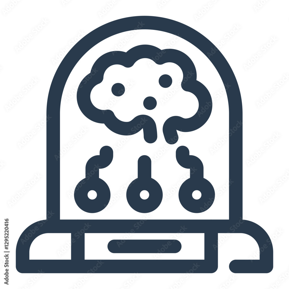 Preserved Brain in Cybernetic Storage Unit Preserved Brain in Cybernetic Storage Unit
