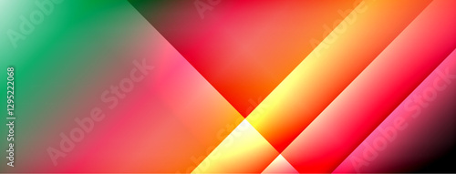 Dynamic shadow lines with gradient colors geometric background