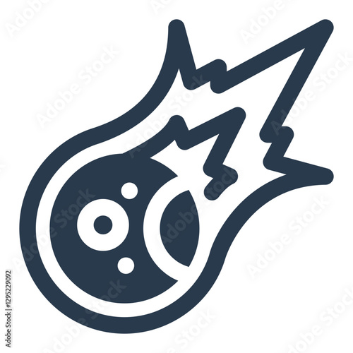 Meteor Strike Impacting with High Energy