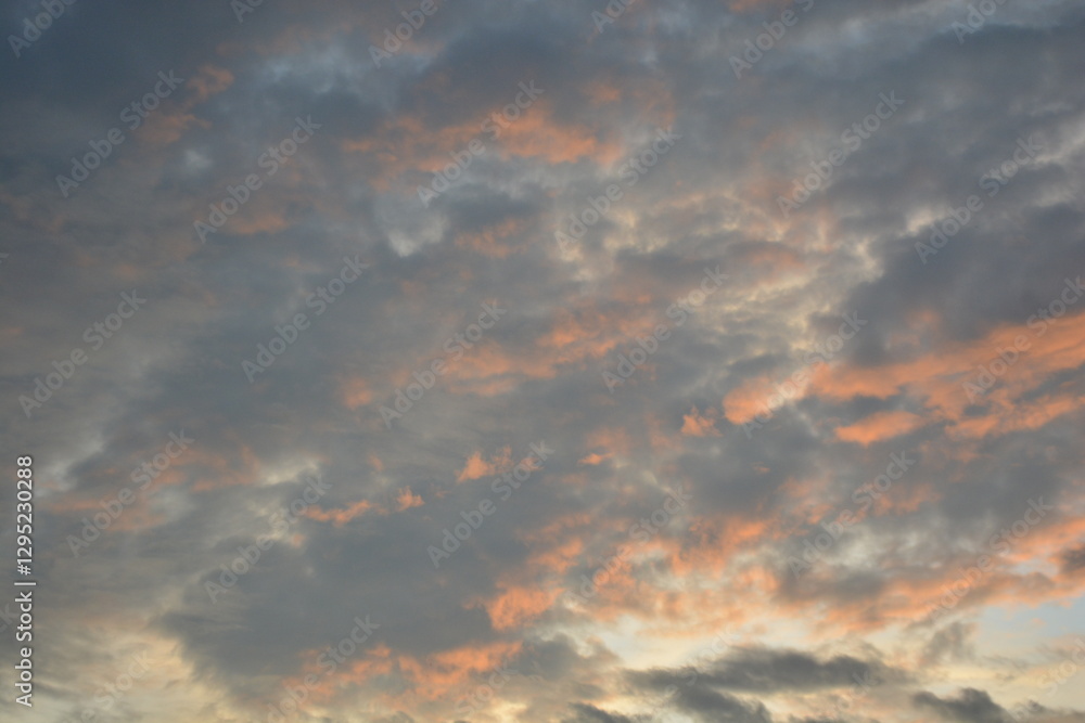 Beautiful clouds at the sunset Beautiful clouds at the sunset