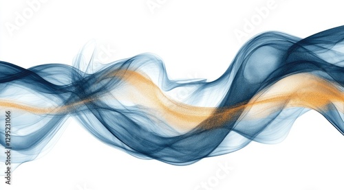 Wallpaper Mural Abstract navy and golden watercolor backdrop with flowing gradients and metallic accents, elegant digital banner for product displays, brand promotions, and luxury advertising concepts. Torontodigital.ca