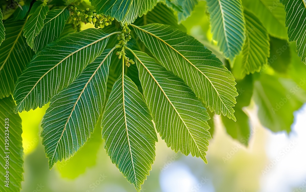 Vibrant Green Leaves Detailed Texture Nature Photography Vibrant Green Leaves Detailed Texture Nature Photography