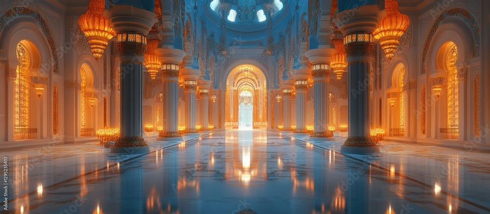 Obraz premium Majestic Arabian Palace Interior