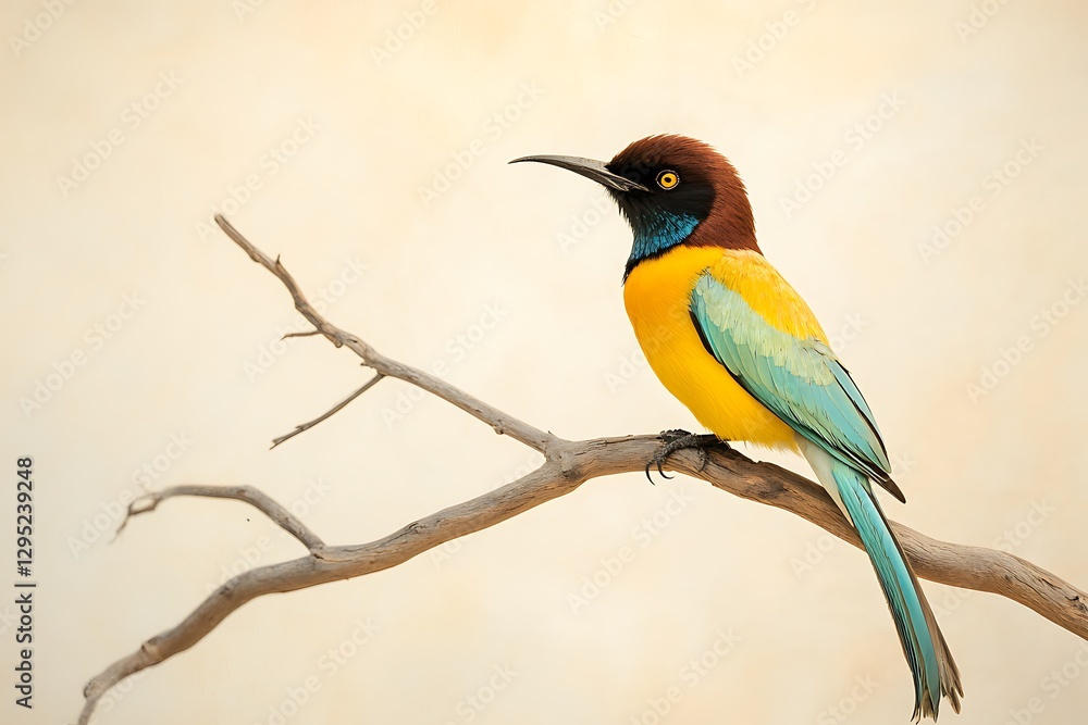 Vibrant Bird Perched on a Branch Vibrant Bird Perched on a Branch