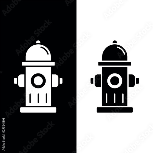 hydrant vector flat icon design