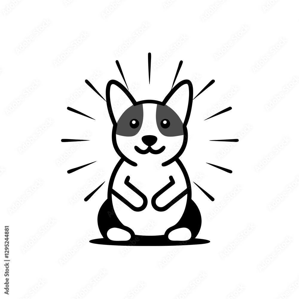 Obraz premium funny cartoon cat