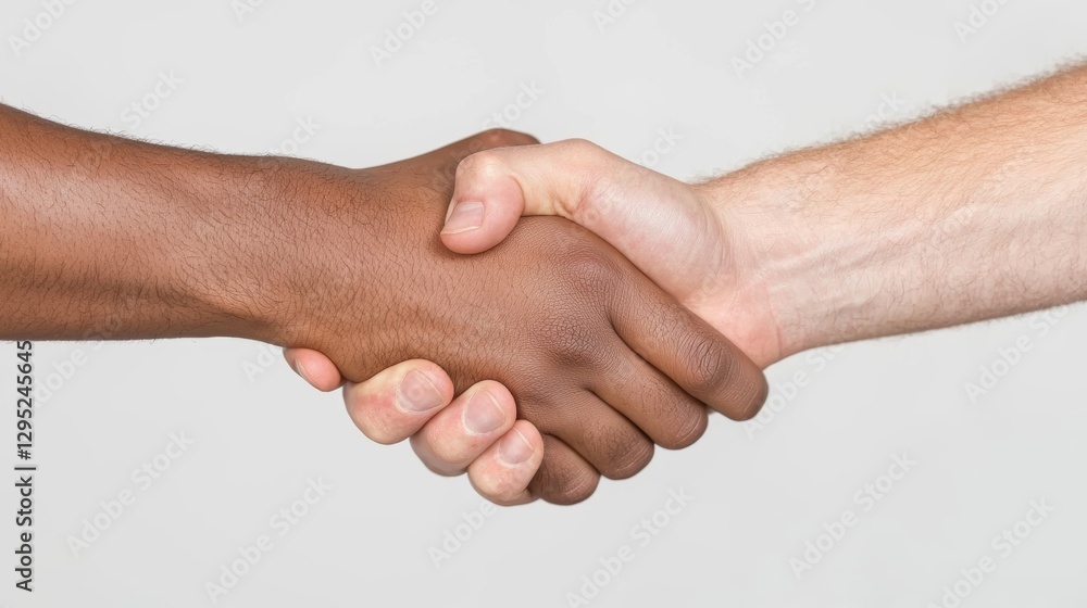 Two hands shake in a gesture of agreement, symbolizing cooperation, unity, and partnership across diverse backgrounds. Two hands shake in a gesture of agreement, symbolizing cooperation, unity, and partnership across diverse backgrounds.
