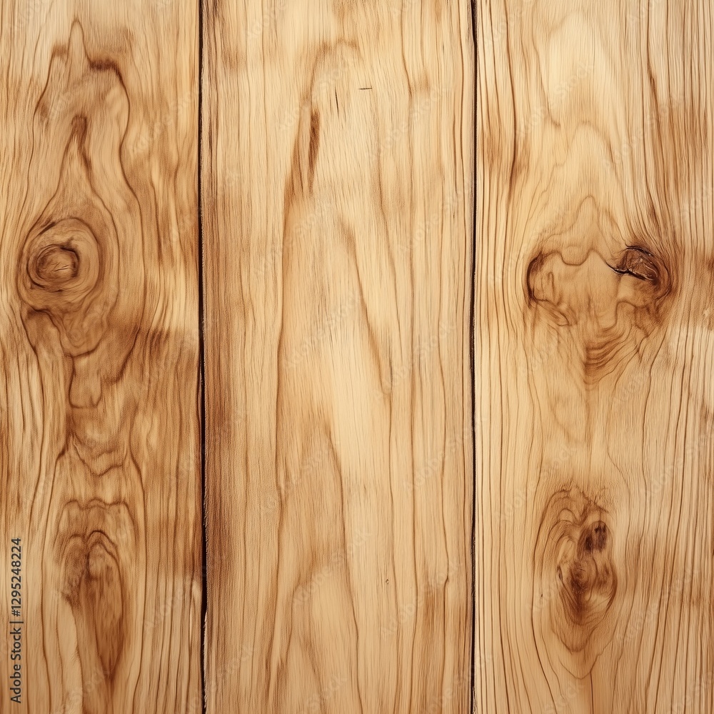 Polished wooden texture with natural grain patterns in light brown tones Polished wooden texture with natural grain patterns in light brown tones