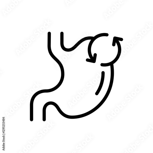 Healthy stomach icon vector design illustration template in trendy style