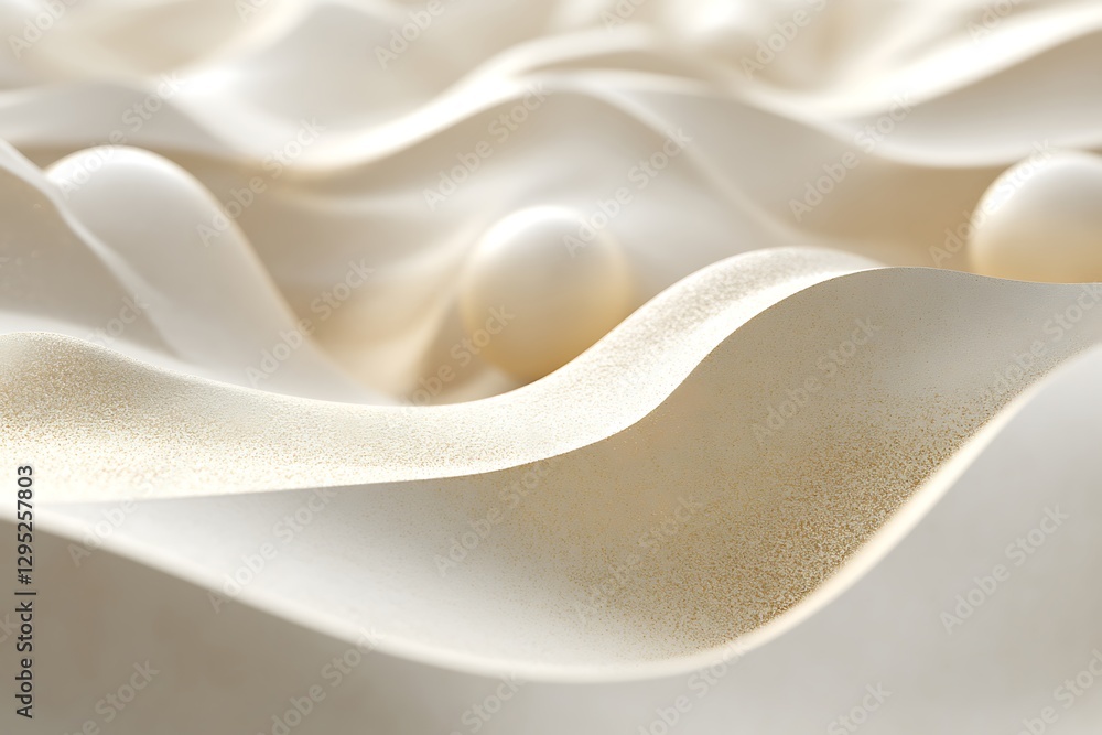 Obraz premium Abstract Wave Design with Pearl