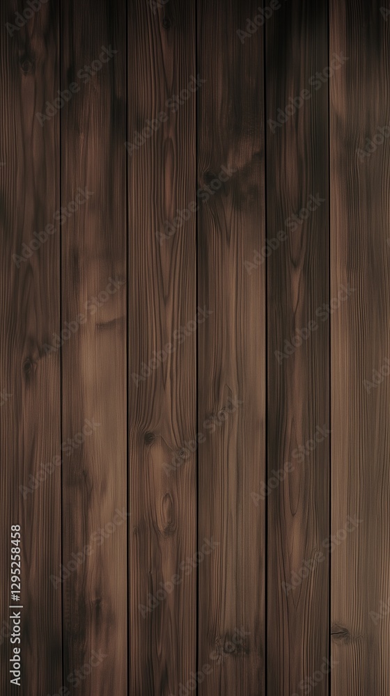 Naklejka premium Rustic wooden planks with rich brown grain texture for interior design and architecture