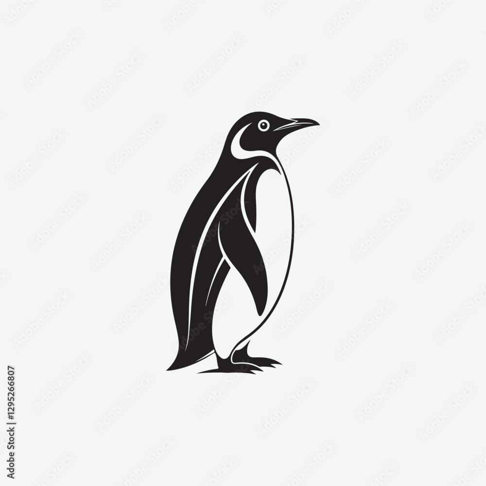 Naklejka premium Discover stunning Penguin Vector Silhouette designs perfect for logos, illustrations, and more. Download high-quality, customizable vectors for your creative projects.
