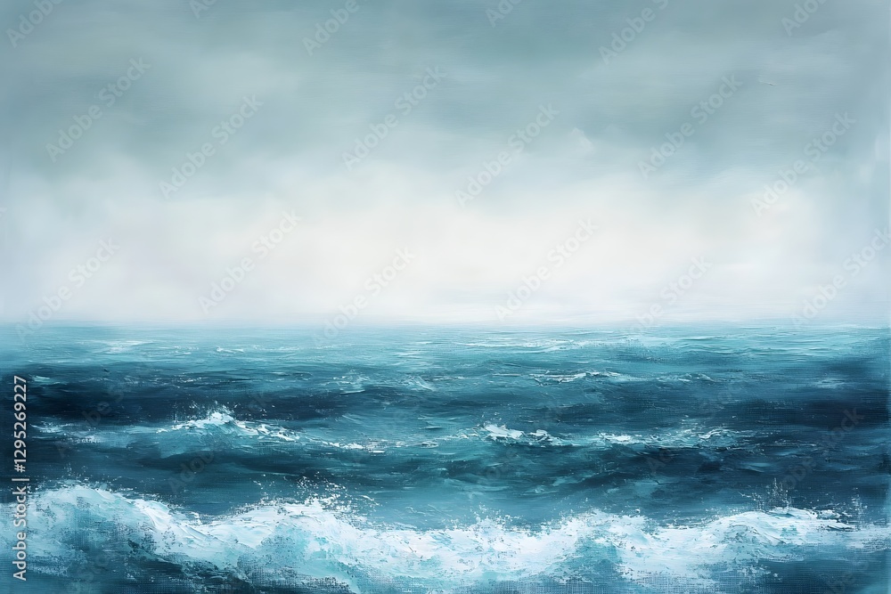 Fototapeta premium Stormy Ocean Horizon