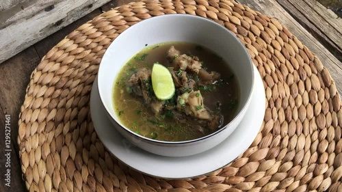 Beef ribs soup