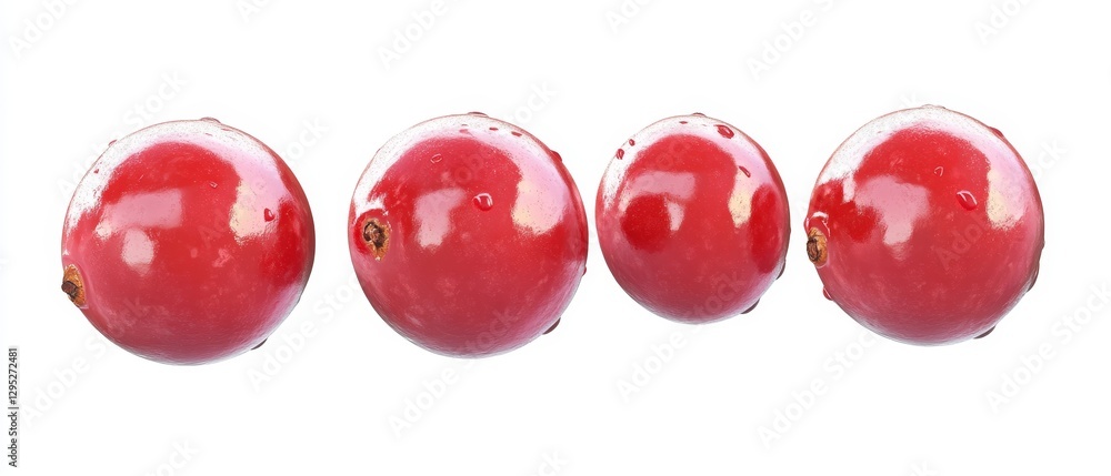 Fototapeta premium Fresh cranberry. cranberry on white background