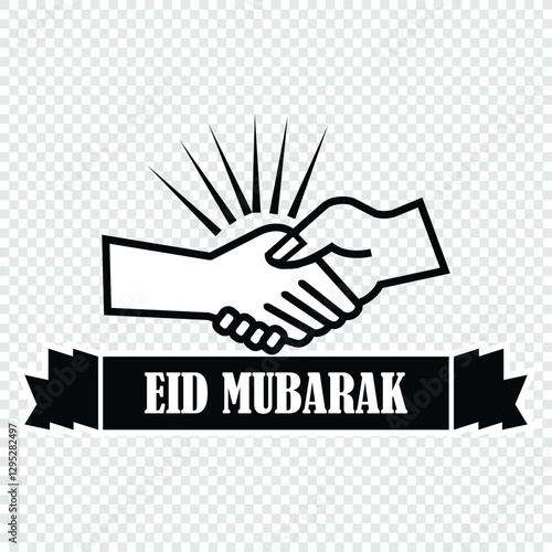 Eid Mubarak, illustration and doodle vector