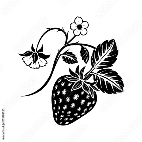 Scarlet Symbols: Unique Strawberry Logos