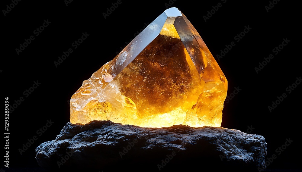 Illuminated Citrine Crystal Illuminated Citrine Crystal