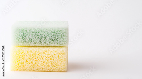 Stacked sponges, showcasing...