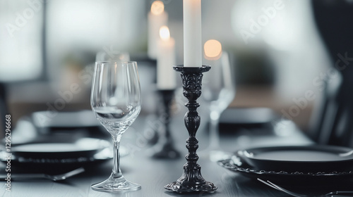 Candlelit Elegance: A close...