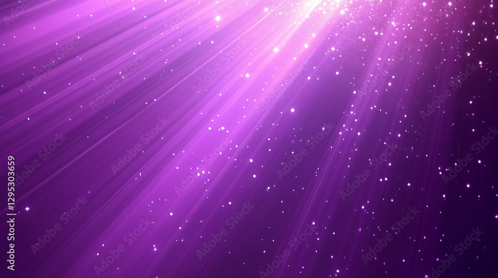 Purple Light Rays Background with Sparkling Dust Purple Light Rays Background with Sparkling Dust