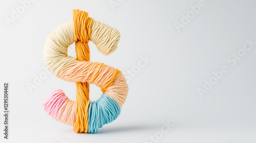 Dollar Sign Woven in Color:...