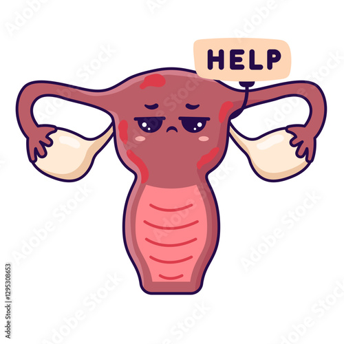 cute uterus organ
