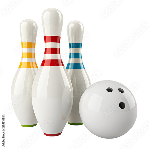 Carta da parati bowling ball and pins